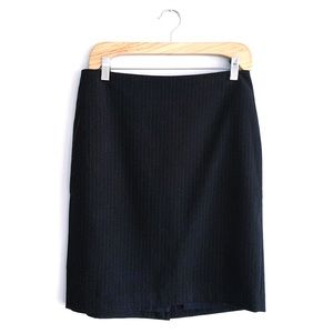 Banana Republic Black Pin Stripe Skirt